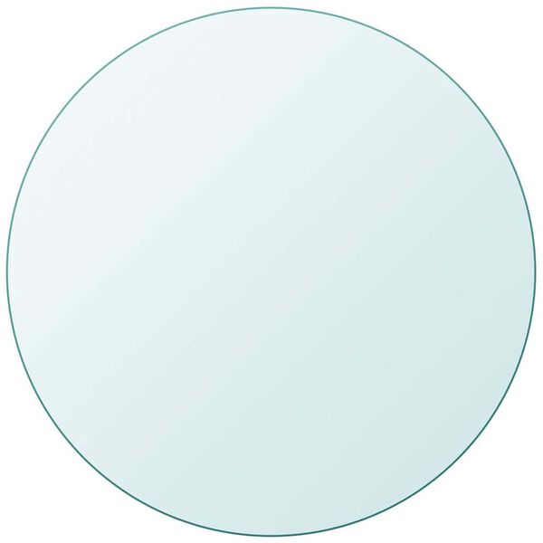 vidaXL Темпериран стъклен плот за кръгла маса, 500 мм