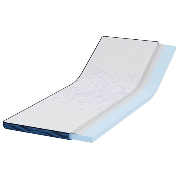 vidaXL Топер за матрак Бяло 80 x 200 cm Жакардова материя