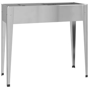 vidaXL Градинска кашпа, 100,5x40,5x90 см, поцинкована стомана