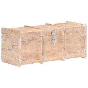 vidaXL Ракла за съхранение, 90x40x40 см, акациево дърво масив