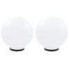 vidaXL Градински сфери за LED лампи, 2 бр, 40 см, PMMA