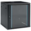 vidaXL 12U Сървърен шкаф за стенен монтаж, 19", IP20, 600x600x640 мм