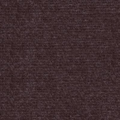 vidaXL Изложбен килим, набразден, 1,2x15 м, кафяв
