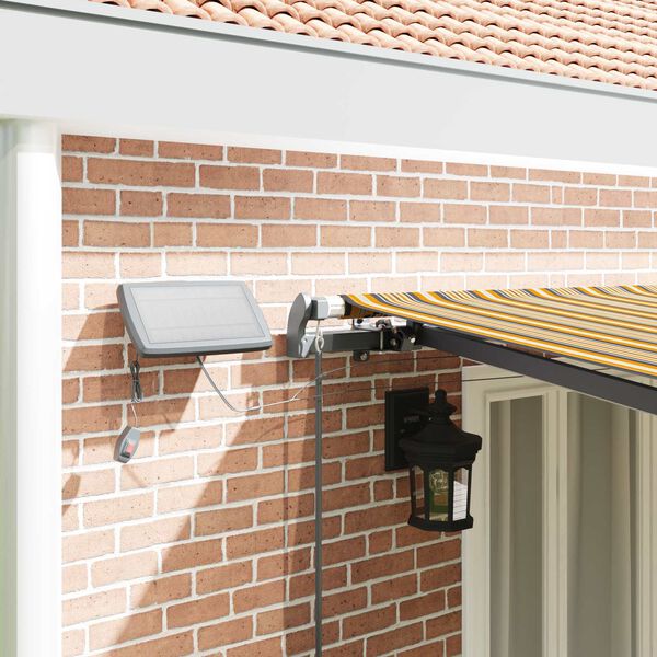 vidaXL Сгъваем навес Многоцветен 600 &times;300 cm текстил