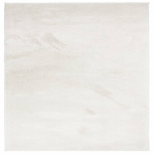 vidaXL Килим OVIEDO с къс косъм, бежов, 200x200 см