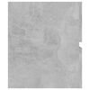 vidaXL Долен шкаф за мивка, бетонно сив, 100x38,5x45см инженерно дърво