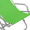 vidaXL Люлеещи се столове, 2 бр, стомана, зелени