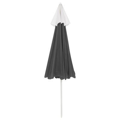 vidaXL Плажен чадър, антрацит, 240 см