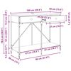 vidaXL Конзолна маса Старо дърво 100 x 39 x 78,5 см Инженерно дърво
