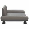 vidaXL Кучешко легло, сиво, 70x45x28 см, изкуствена кожа