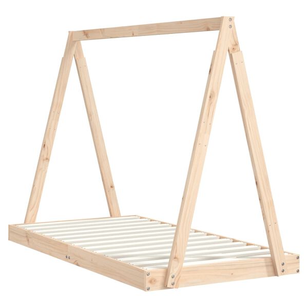 vidaXL Рамка за детско легло 80x160 см масивна борова дървесина