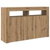 vidaXL Служебен шкаф Дъб 116 x 30 x 75 см Инженерна дървесина