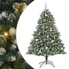 vidaXL С изкуствено коледно дърво с 300 LED светодиода Зелен 210 cm