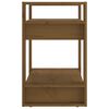 vidaXL Библиотека/разделител за стая, меденокафява, 60x35x57 см, бор