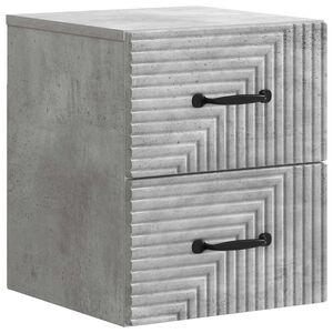 vidaXL Спален шкаф с монтаж на стена Бетонно сиво 34,5 x 33 x 40 см