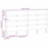 vidaXL Облегалка за глава с таблото Кафяво 140,5 x 3 x 80 см