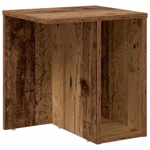 vidaXL Крайна масичка Старо дърво 37 x 32 x 40 см Инженерна дървесина