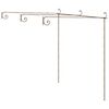 vidaXL Градинска пергола, антично кафяво, 3x3x2,5 м, желязо