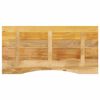 vidaXL Плот за бюро с извивка 120x60x2,5 см грубо мангово дърво масив