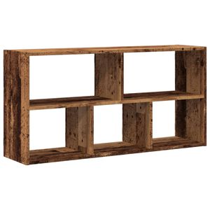 vidaXL Стенен рафт, старо дърво, 100x25x50 см, инженерно дърво
