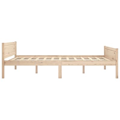 vidaXL Рамка за легло, борова дървесина масив, 120х200 см