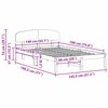 vidaXL Рамка за легло Естествен 140 x 190 cm Солидно борово дърво