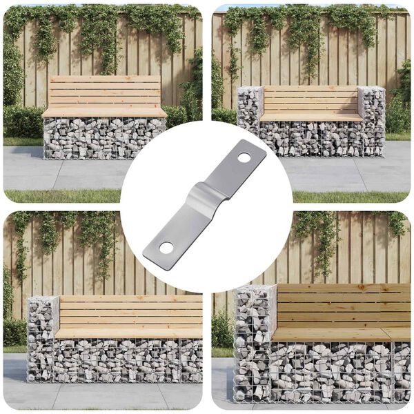 vidaXL Ударна плоча 12 pcs Сребрист 50 x 10 x 1,2 мм Желязо