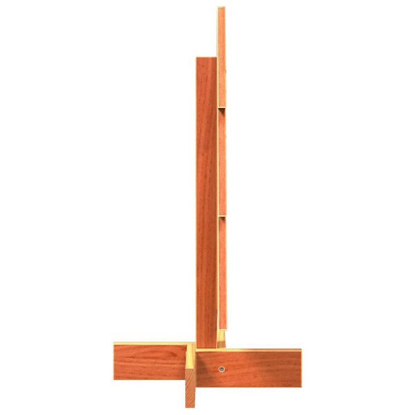 vidaXL Дървена коледна елха за декорация восъчнокафяв 60 см бор масив