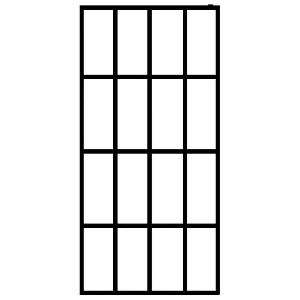 vidaXL Параван за баня, прозрачно закалено стъкло, 100x195 см