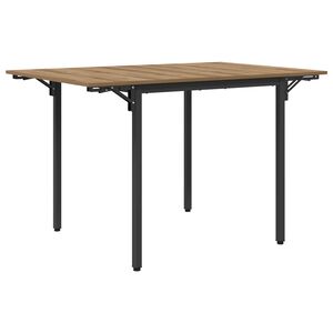 vidaXL Разширяема трапезна маса 120 x 81,5 x 75 см Инженерна дървесина