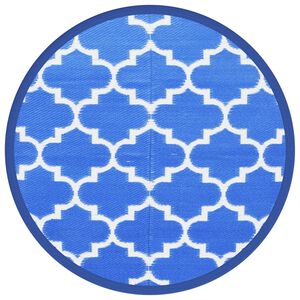 vidaXL Килим за открито, ARAKIL Синьо, &Oslash;120 см, PP