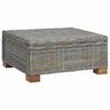 vidaXL Масичка за кафе GENDT Натурален ратан Кубу сив 67 x 60 x 30 см