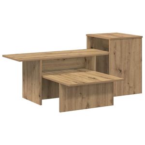 vidaXL Конзолна маса Дъб 91,5 x 35 x 38,5 см Инженерна дървесина