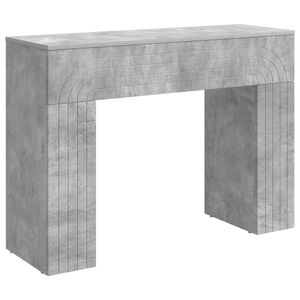 vidaXL Масичка за кафе Бетонно сиво 102 x 35 x 75 см