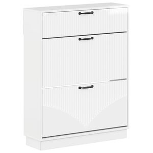 vidaXL Шкаф за обувки HOORN 78 x 24 x 100 см Инженерна дървесина