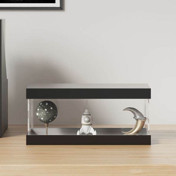 vidaXL Кутия витрина, прозрачна, 24x12x11 см, акрил