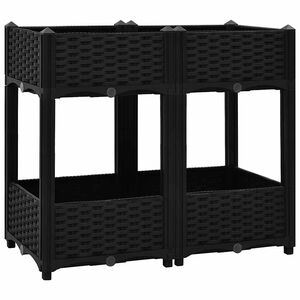 vidaXL Повдигната леха, 80x40x71 см, полипропилен