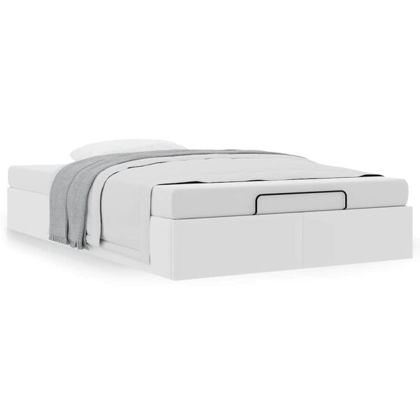 vidaXL Османска рамка за легло без матрак, 120x200 см, изкуствена кожа