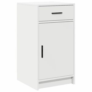 vidaXL Служебен шкаф Бяло 40 x 40.5 x 75 см Инженерна дървесина