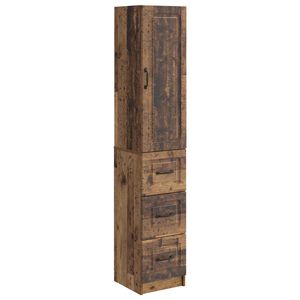 vidaXL Комплект шкафове 2 pcs Старо дърво 33 x 34,5 x 87 см