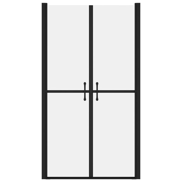 vidaXL Врата за душ, матирано ESG стъкло, (83-86)x190 см
