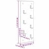 vidaXL Стенен закачалка за палта Димян дъб 30 x 1,5 x 80 см