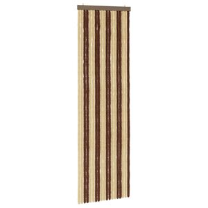 vidaXL Мрежа против насекоми Шенил Кафяв и бежов 56 x 185 cm 100% ПП