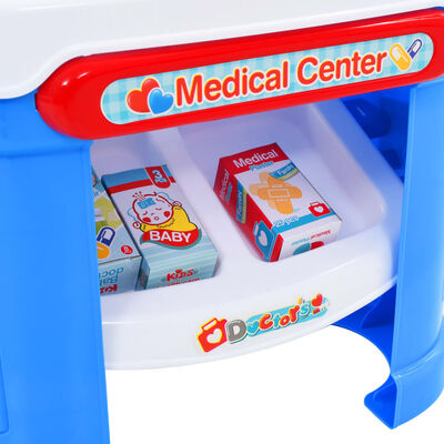 vidaXL Детски лекарски комплект за игра от 15 части, 38x30x67,5 см