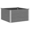 vidaXL Градинска повдигната леха, WPC, 100x100x54 см, сива