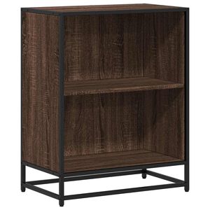 vidaXL Шкаф за книги Кафяв дъб 60x35x76 cm Инженерна дървесина