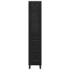 vidaXL Висок шкаф Черния дъб 34,5 x 34 x 180 см Инженерно дърво