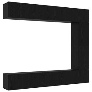 vidaXL Комплект ТВ шкаф 5 бр. 100 x 30 x 30 cm Черния дъб