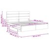 vidaXL Легло с място за съхранение с таблото Сонома дъб 180 x 200 cm