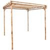 vidaXL Пергола от бамбук, 170x170x220 cм